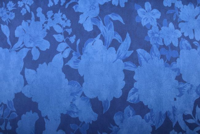 Costume elastic fabric in blue with flowers MI52034/904