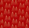 Christmas cotton fabric in red with a print of golden trees 20705/015