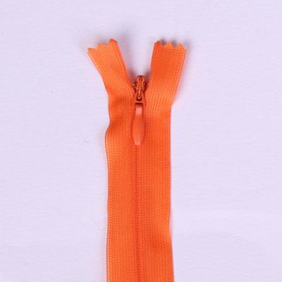 Hidden zipper in orange color 18cm I-3W0-18/158