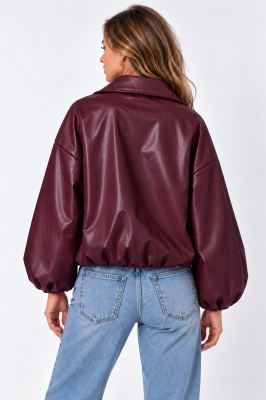 Leather jacket in burgundy color ITA-BU03 (2)