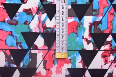 Stretch knit in black with abstract and geometric print TF546 (3)