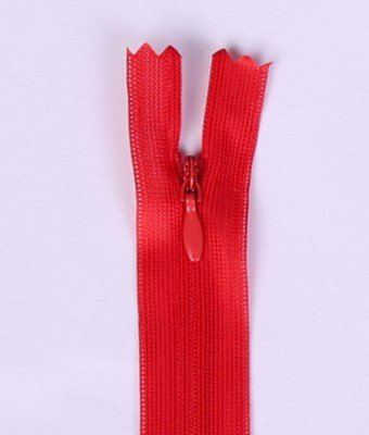 Hidden zipper in red color 20cm I-3W0-20/362