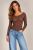 Cashmere long sleeve T-shirt in brown color ITA-TR03 Cashmere long sleeve T-shirt in brown color ITA-TR03