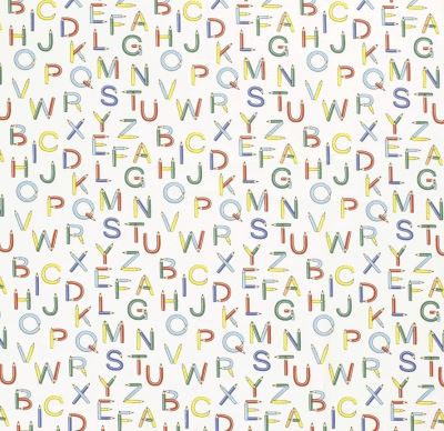 Poplin in white with a print of crayons and letters 19765/050 (1)