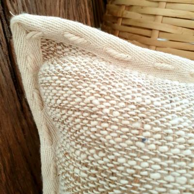 Cushion cover from Bali in beige color, size 50x30 cm BALI06 (1)