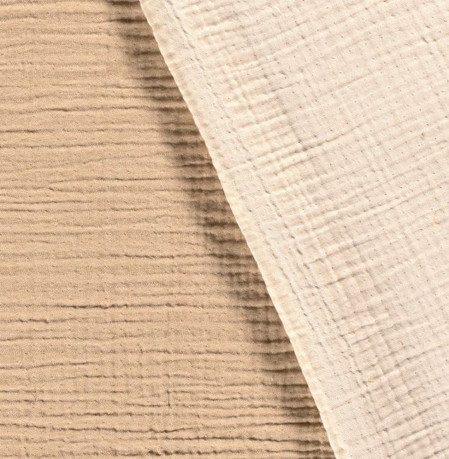 Four-layer muslin in light beige color 21210/152