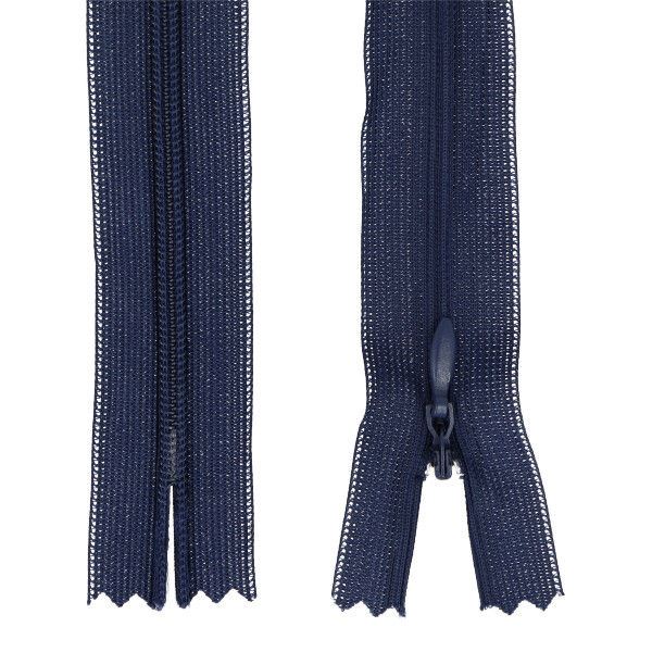 Hidden zipper in dark blue color 18cm I-3W0-18-330