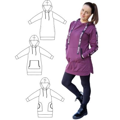 Printed cut Fazonetka for women's sweatshirts SPORT size XXS-XXXL FA077 (1)