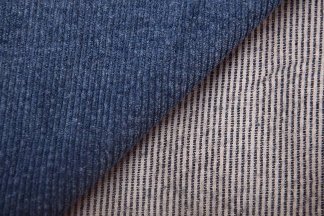 Corduroy in blue color DS-MOR10