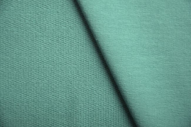 French Terry sweatpants in dark mint color TG77142
