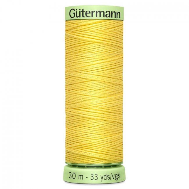 Gütermann extra strong sewing thread in yellow color J-852