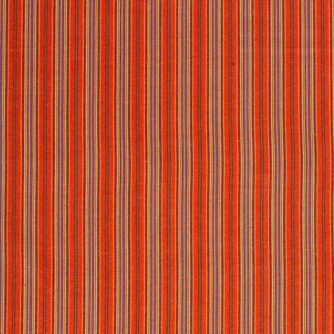 Native American fabric with orange woven decorative stripes 13152/017