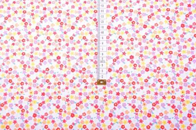White poplin with small floral print KC0387-150 (2)
