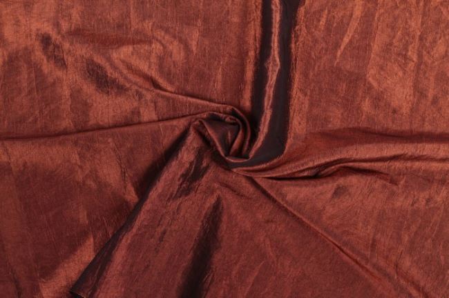 Crested taffeta in dark orange color 05516/056