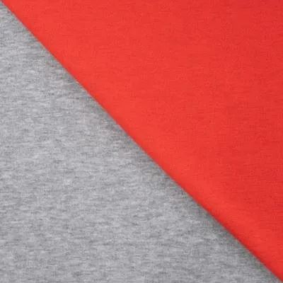 Double-sided knitted fabric in red color Q22505-150R