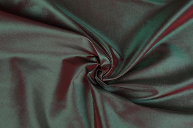 Dark green taffeta with red gloss 0420/210