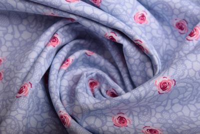Poplin in light blue with a print of small flowers 19401/002 (3)