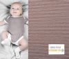 Cotton knitwear from the BABY collection with brown stripes 18489/055