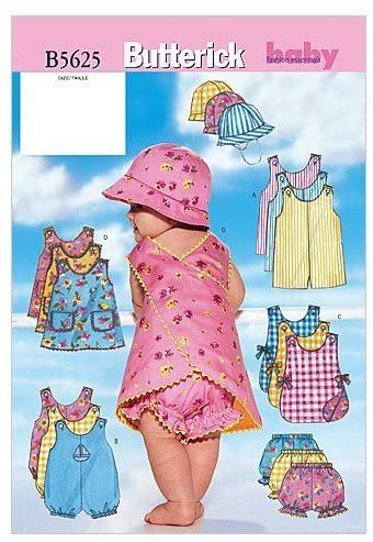 Butterick Cut for Baby Girls Lrg-Xlg B5625/Large