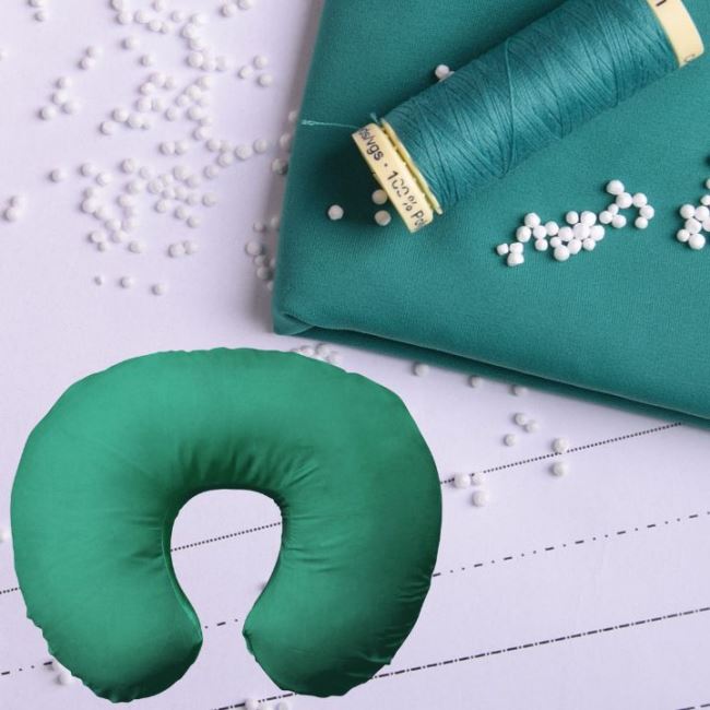 Set for sewing a travel pillow in green color POL06