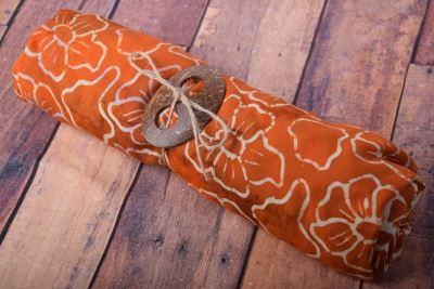 Pareo/sarong with batik flower print BALI157 (1)