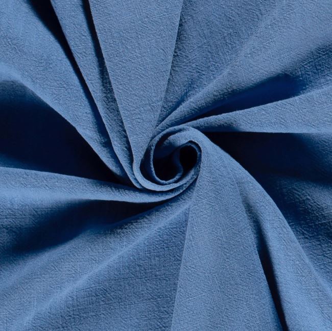 Stonewashed linen in blue color 02155/005