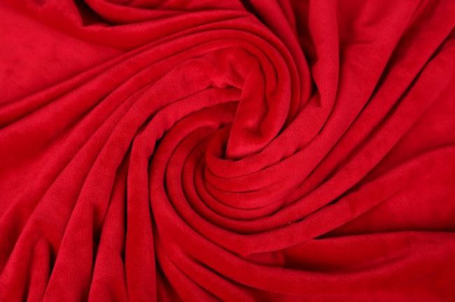 Clothing velvet in red color 03314/016