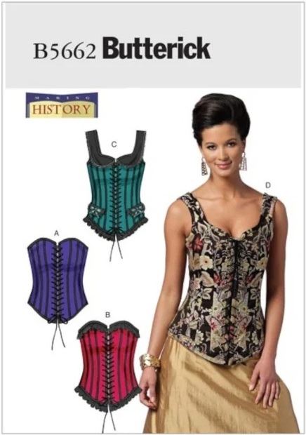 Butterick corset cut in size 40-46 B5662-EE