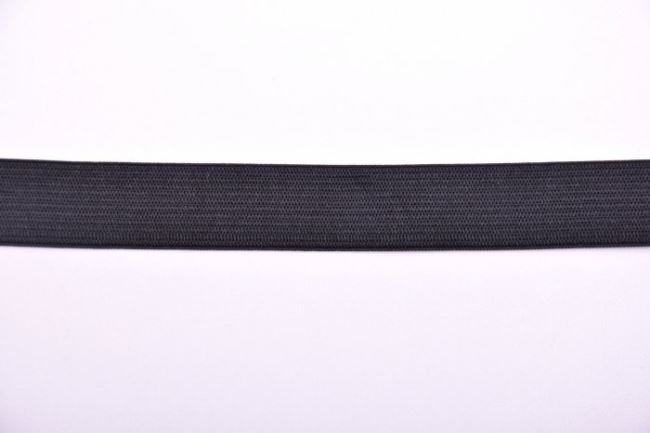 Clothes elastic 20mm wide in black color I-EL0-88020-332