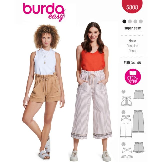 Cut for loose trousers in size 34-48 5808