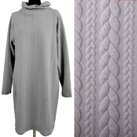 Knitwear in gray color with braids 13423/178