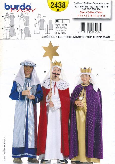 Three Kings costume cut 2438