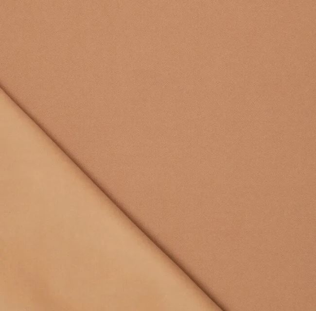Thick costume fabric in beige color with fine pile 0913/097
