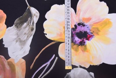 Viscose knit in black with floral print MI19205/904 (4)