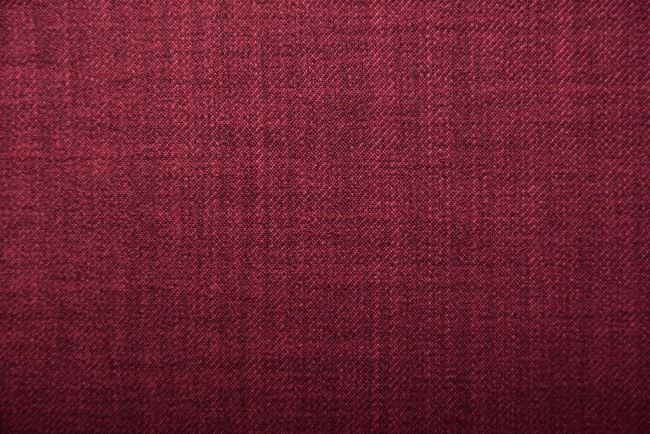Costume fabric in burgundy color with a linen look 15696/400