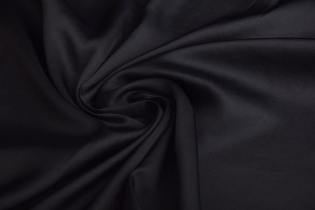Viscose fabric in black with shine TF523