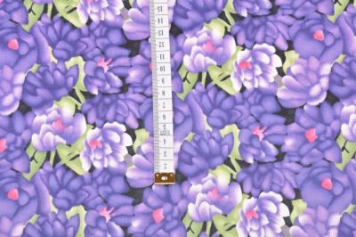 American Purple Flower Print Patchwork Cotton 199PYOPM/111 (2)