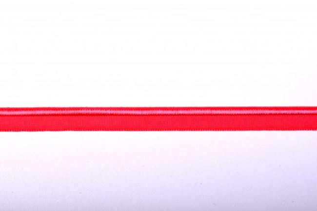 Edging elastic band in bright red, 1 cm wide 43606