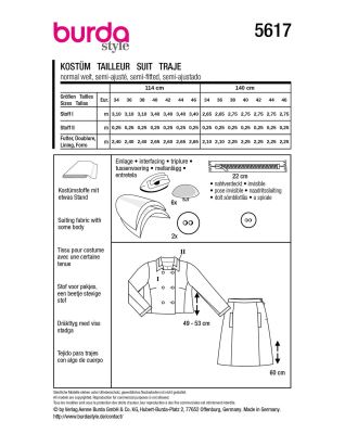 Pattern for women's jacket and skirt in sizes 34-46 5617 (1)