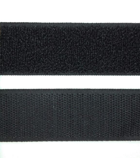 Velcro 30 mm in black color I-TR0-30-332