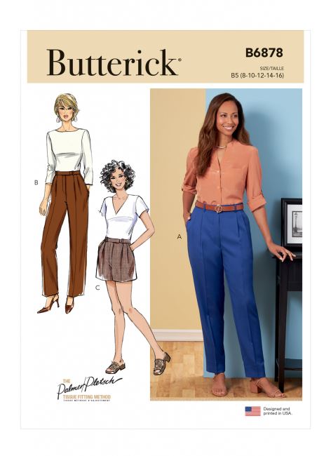 Butterick cut for women's trousers in size 34-42 B6878-B5