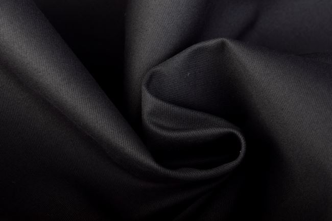 Cotton twill - Gabardine in dark gray color TI566