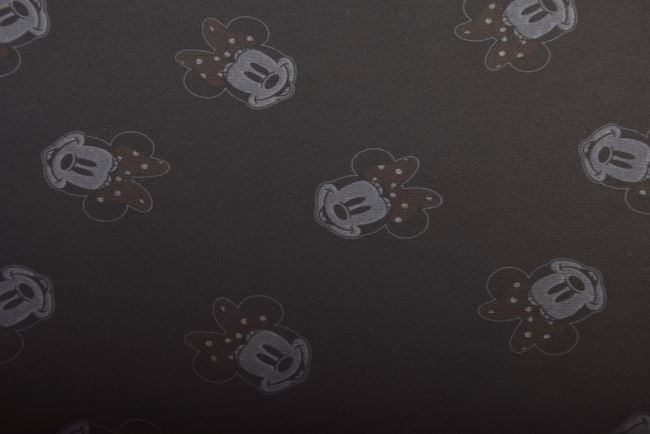 1 m of stretch knit in black with Minnie print DS-KUP91