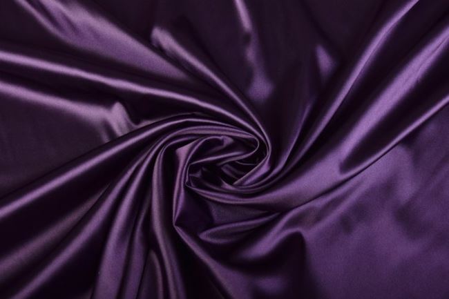 Stretch satin in plum color 04241/044