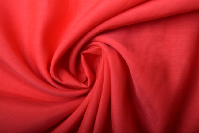 Viscose fabric with cotton in red color Q206