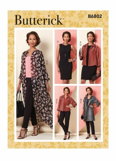 Butterick cut for women's set in size 40-48 B6802-E5