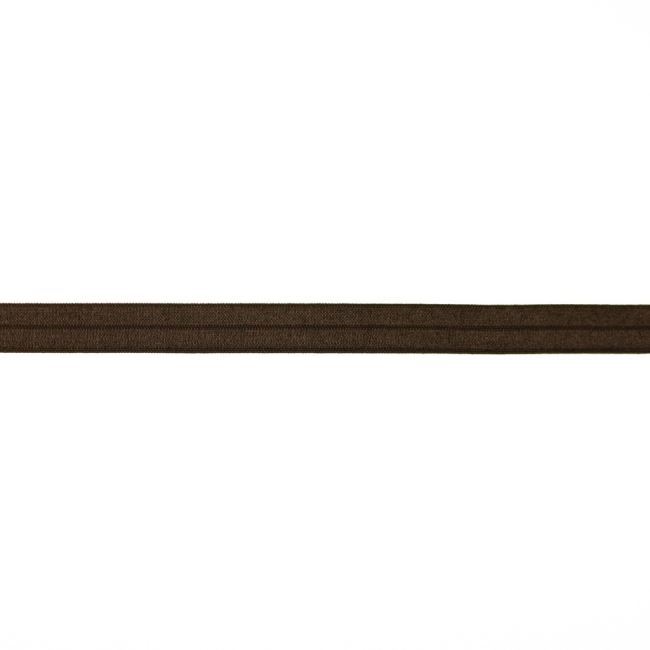 Edging elastic band in dark brown color 1.5 cm wide 185306