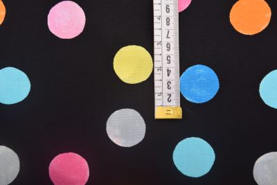 Viscose fabric in black with polka dot print MOR4029 (3)