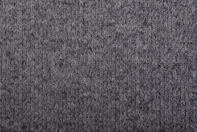 Wool knit in dark gray melange with pile GL095