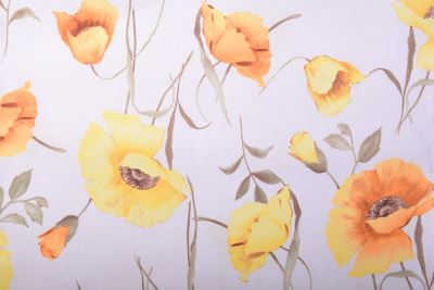 Lounger 150 cm wide with a print of yellow flowers LH37 (2)